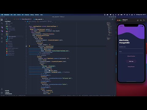 Flutter - Login Page (UI) Kodlaması