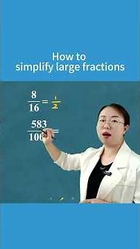 How to simplify large fractions