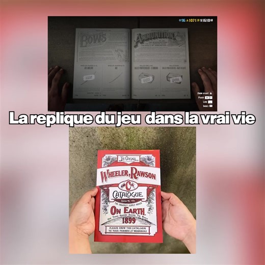 Tu reconnais ce catalogue ? 👀 Celui que tu feuilletais chez le marchand de Valentine... IL EXISTE VRAIMENT. La réplique EXACTE du catalogue de Red Dead Redemption 2. Aucun détail oublié. Aucun compromis. ✓ 128 pages identiques au jeu ✓ Même armes, mêmes munitions, mêmes vêtements ✓ Illustrations haute définition ✓ Papier vintage période 1899 ✓ Format original 9×6.5" Pixel par pixel. Page par page. Le même catalogue qu'Arthur Morgan avait entre les mains. Maintenant dans les tiennes. Pour de vra