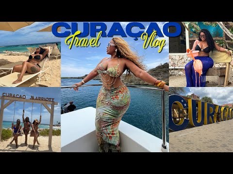 TRAVEL VLOG | Curaçao 🇨🇼Girls Trip• Destination Wedding • Boat Party • Flamingo Beach | Gina Jyneen