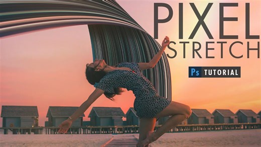 Learn the pixel stretch effect in Photoshop like a pro