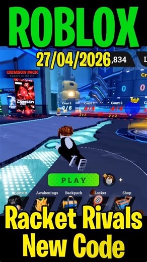 ✅New Codes in Racket Rivals Roblox Update