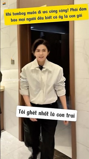 When a Tomboy Wants to Go to the Public Toilet 🚾 #XiaoLin #NetFriendsXiaoLin #tomboyvietnam #cvls