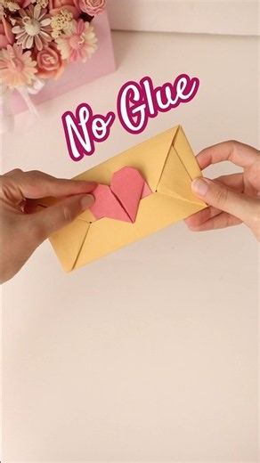 No glue..... 👀🤯 Easy Love Envelope with a Hidden Heart 💌❤️ Full Paper Craft