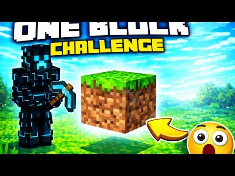 1st episode of one block challenge in minecraft #dream