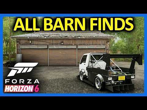 Forza Horizon 6 : All Barn Finds & Locations!!