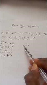 calculating empirical formula