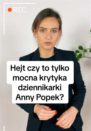 Gdzie kończy się opinia, a zaczyna hejt? 🛑 Często słyszymy: „To tylko konstruktywna krytyka!”. Ale czy na pewno? Granica między chęcią pomocy a wylaniem frustracji bywa cienka, ale jest niezwykle istotna. Dziś miałem/miałam przyjemność rozmawiać o tym z Anią Popek. Poruszyliśmy temat, który dotyka niemal każdego z nas w sieci: Jak odróżnić wartościowy feedback od zwykłego ataku? Gdzie postawić nieprzekraczalną granicę? Jak radzić sobie z negatywnymi emocjami w internecie? Krytyka ma budować i w