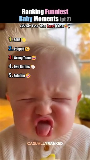 Ranking the Funniest Baby Moments👶🤣 pt2