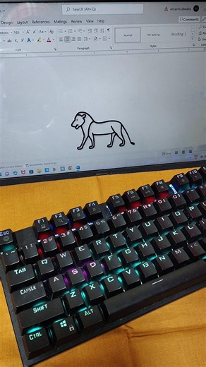 LION 🦁 MS Word Symbol Shortcut Key #shorts #asmr #computer #lion