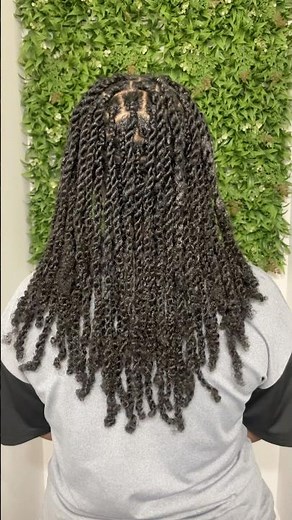 How To Natural Mini Twists with Added Hair | Natural Hairstyles | Natural Hair Tutorial