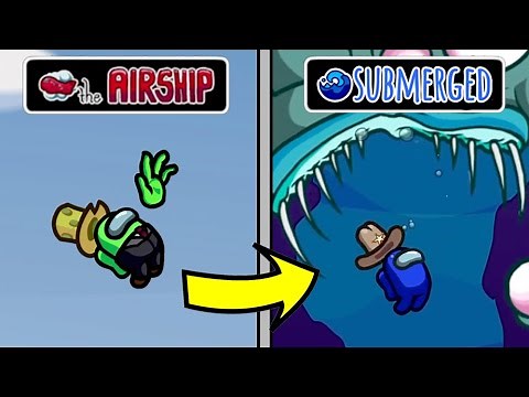 Among Us New Map - All Ejections (Including New SUBMERGED Map - By ‪@5up‬ )