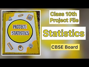 Statistics project class 10th CBSE Board #projectexpress #statisticsclass10 #schoolprojects #maths10