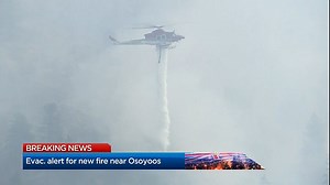 Evacuation alert for new fire along Highway 3 near Osoyoos, B.C.
