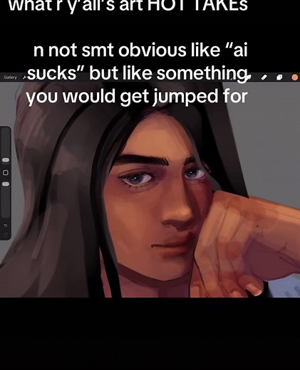 ill go first with the take i actually got cooked for: digital art is easier 🙊.. and i think people take that weirdly personally when ppl say it … #digitalart #art #artist #ocart #speedpaint