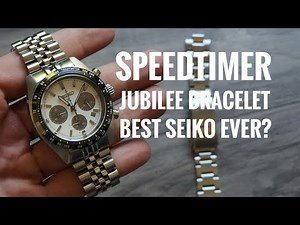 Seiko Speedtimer JUBILEE Bracelet review and MOD Strapcode Clasp Swap