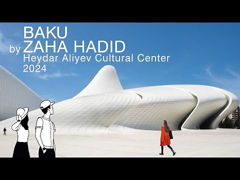 4K Baku 🇦🇿 by Zaha Hadid From Inside: Heydar Aliyev Center