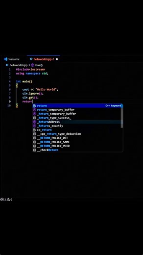 Every programmer🧑‍💻 starts from this “Hello World” Day 01 #programmer #coder #programming #shorts