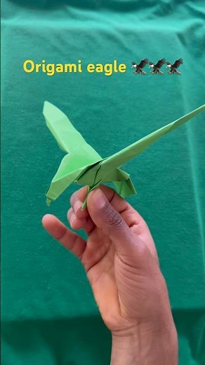 AMAZING Paper Eagle 🦅 | Easy Origami Eagle That Flies!