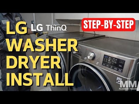 How to Install LG ThinQ Washer Dryer | Complete House Plumbing & Drain Setup Guide