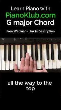Learn the G major chord on piano - in 3 minutes