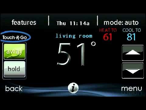 Carrier Infinity Touch, How To: Using the Touch N Go™ Schedule Override Feature