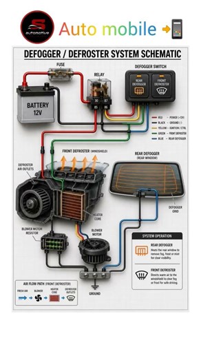 This image is a technical schematic diagram🚚 electrical#car #electronic #viral #auto #engin