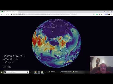 Earth Nullschool Tutorial: How to weather forecast, dust in air, co2 in the air, co in the air