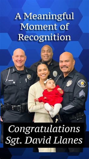 Pasadena Police Department on Instagram: "The Pasadena Police Department Command Staff, along with friends and family, came together to hold a special promotional ceremony honoring Sgt. David Llanes during a deeply meaningful time. With Sgt. Llanes’ father facing declining health, this moment allowed loved ones to be present and share in the pride of his latest professional achievement. The PPD family extends heartfelt congratulations to Sgt. Llanes and sends our best wishes, strength, and suppo