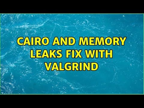 Cairo and memory leaks fix with valgrind