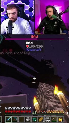 Ibai Casi Muere en Minecraft Extremo con Auron