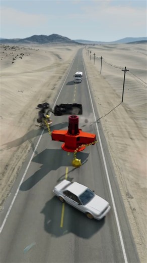 SPINNER with CHAIN SPIKE BALLS vs CAR 😱⛓️⚫🚗💥 | Can the Car Survive? | BeamNG Drive