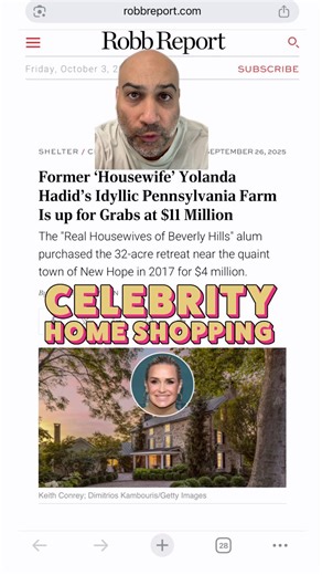 Yolanda Hadid just listed her Pennsylvania Farm for $11 Million #yolandahadid #RHOBH | Samir