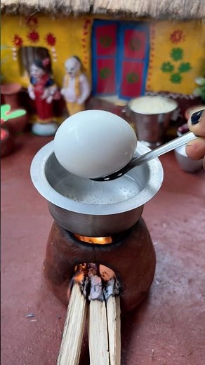 Miniature egg boil 🥚🥚#viral #egg #cooking #shorts