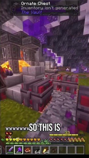 Minecraft Cave's Secret: Finding Tons of Hidden, Ornate Chests! #shorts