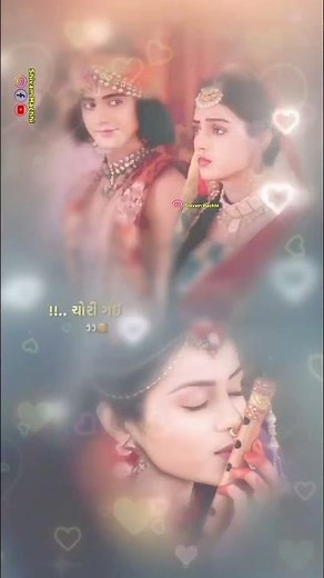 હો રાધા રાધા રાધા રે એ એ દિલ મારું ચોરી ગઈ રાધા 🤩#status #gujarati #radhakrishnai #krishna