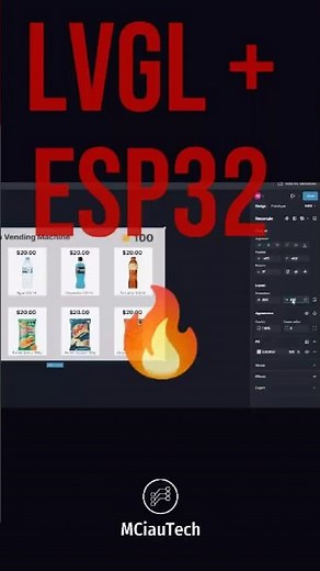 De Figma a ESP32: UI para una máquina vending #lvgl #esp32 #arduino #iot #proyectosarduino