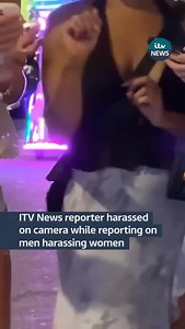 This is the moment an ITV News reporter was harassed in Soho while reporting on a story about men harassing women. #itvnews #womenssafety | ITV London