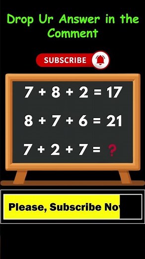 🔢 Math Puzzle Challenge – Here’s a Puzzle You Won’t Forget 📌🧠🔥 #MathPuzzleChallenge