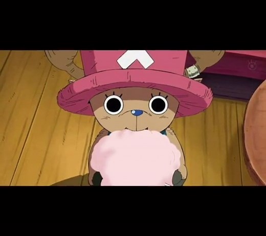 Chopper Eating Cotton Candy: A One Piece Delight