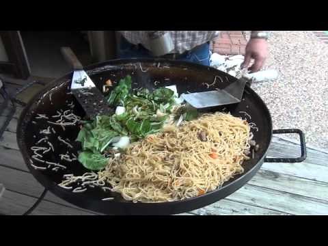 Pork Lo Mein with my discada or cowboy wok