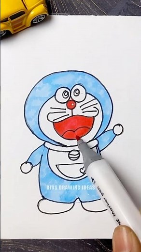 Super Easy Doraemon Drawing Tutorial for Kids! 💙 Every Kid’s Favorite Cartoon #drawingtutorial