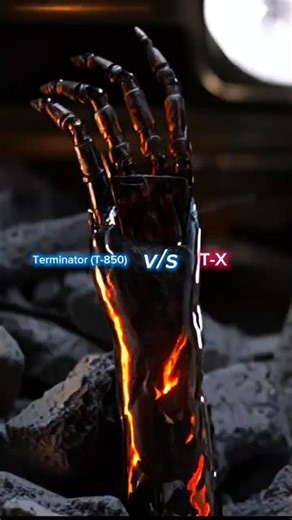 Terminator (T-850) vs T-X Chase 🔥#shorts