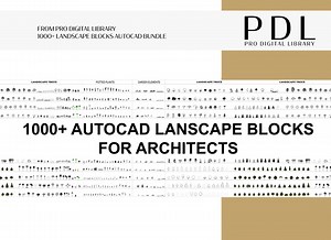 1000  Autocad Landscape Blocks: 2D Drafting Art (digital Download) - Etsy UK