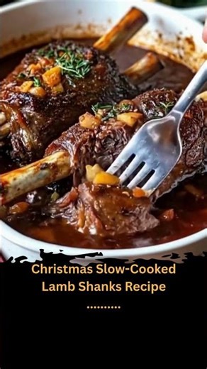 Christmas Slow-Cooked Lamb Shanks