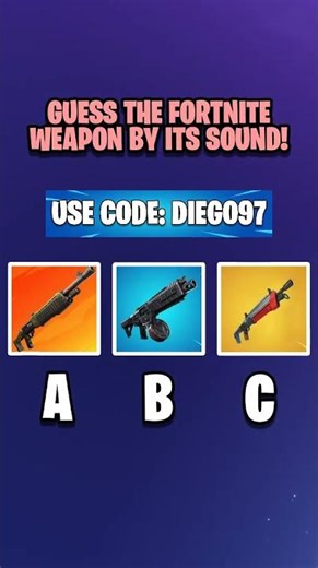 🤔GUESS THE FORTNITE WEAPON BY ITS SOUND