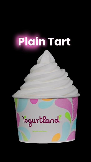 Plain Tart, Plain Perfection 😍 Our best-selling, fan-favorite Plain Tart is beyond basic. Treat yourself to our beloved and iconic frozen yogurt. #yogurtland #plaintart #frozenyogurt #froyo