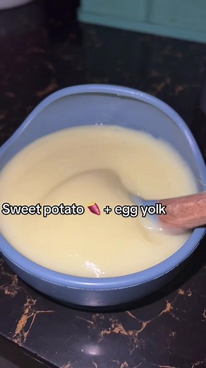 Sweet Potato and Egg Yolk Baby Puree Recipe
