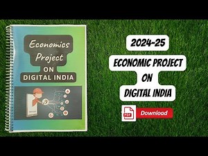 Class 12 Economics Project File || Digital India || Economics Project Class 12 || With PDF File