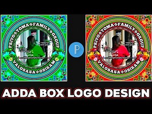 Adda Box Logo Design 2025 | Create love group logo easily with mobile! ❤️📱